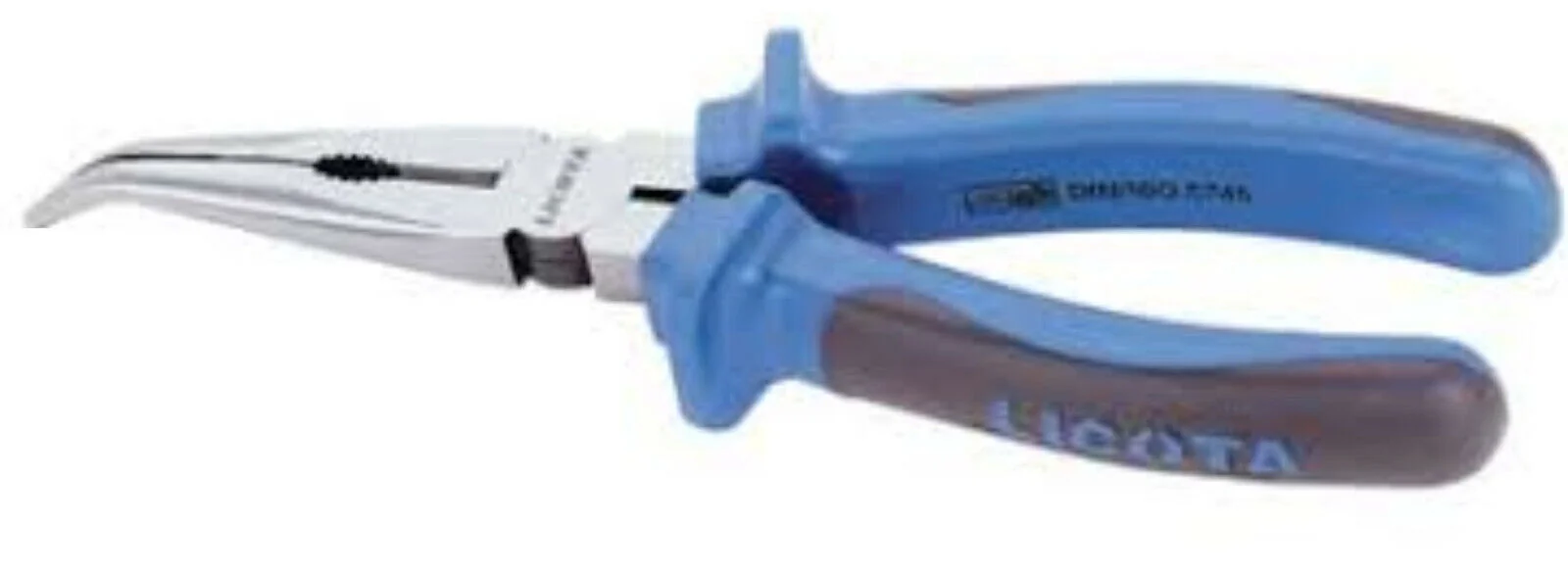 Spitzzange gewinkelt 140mm Flachrundzange mit Schneide DIN ISO 5745 + GS #190926