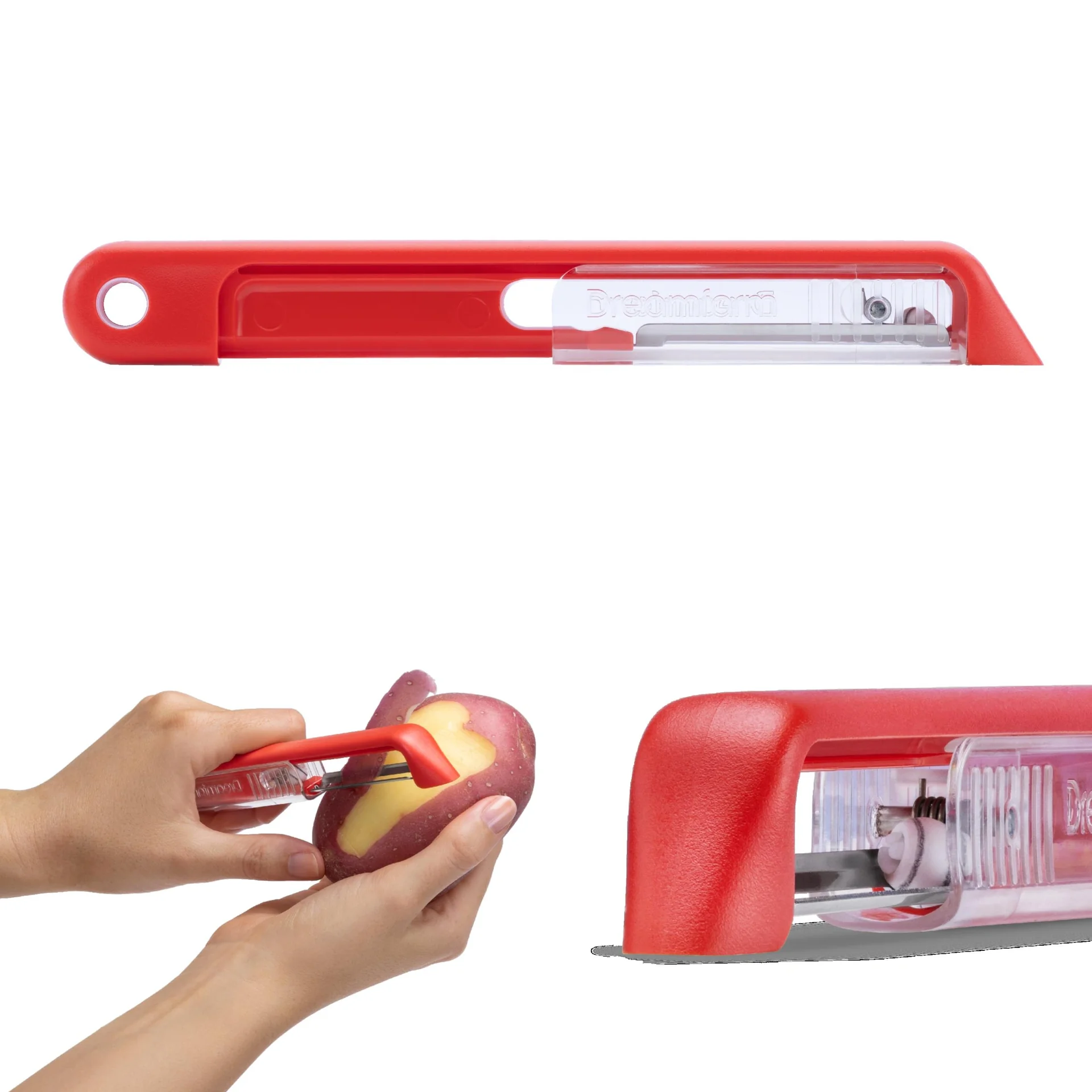 Sparschäler Sharple mit Selbstschärfsystem, rot - 7