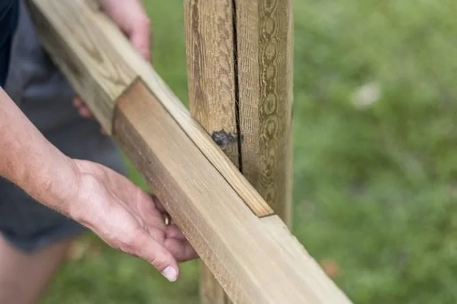 Querstange OCTO-WOOD 3500 x 100 mm für Paddock, 99 Stück - 6