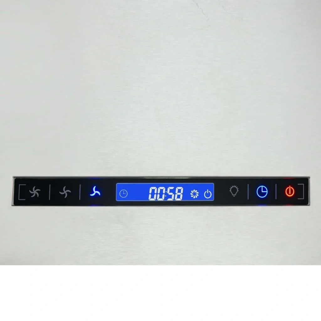 Edelstahl-Dunstabzugshaube, hängend mit Berührungssensor LCD 37 cm - 3