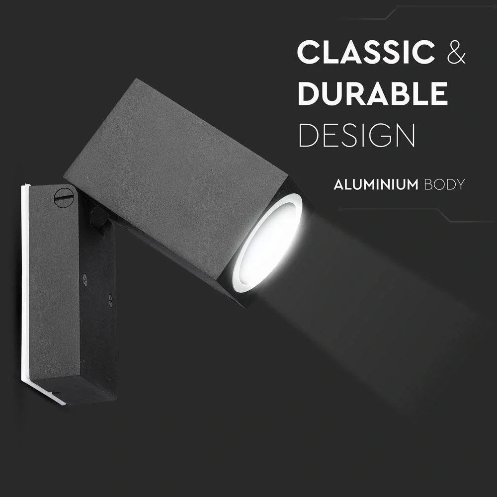 VT-7611 Wandleuchte außen - einstellbar - GU10 - Aluminium - IP44 - 9