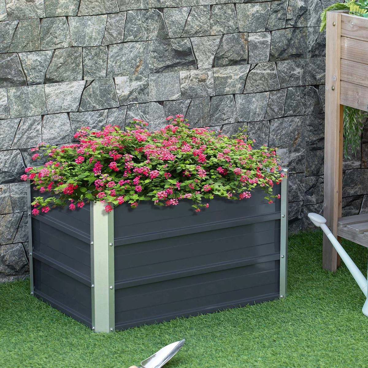 Hochbeet aus Stahl Gartenbeet Pfla - 1