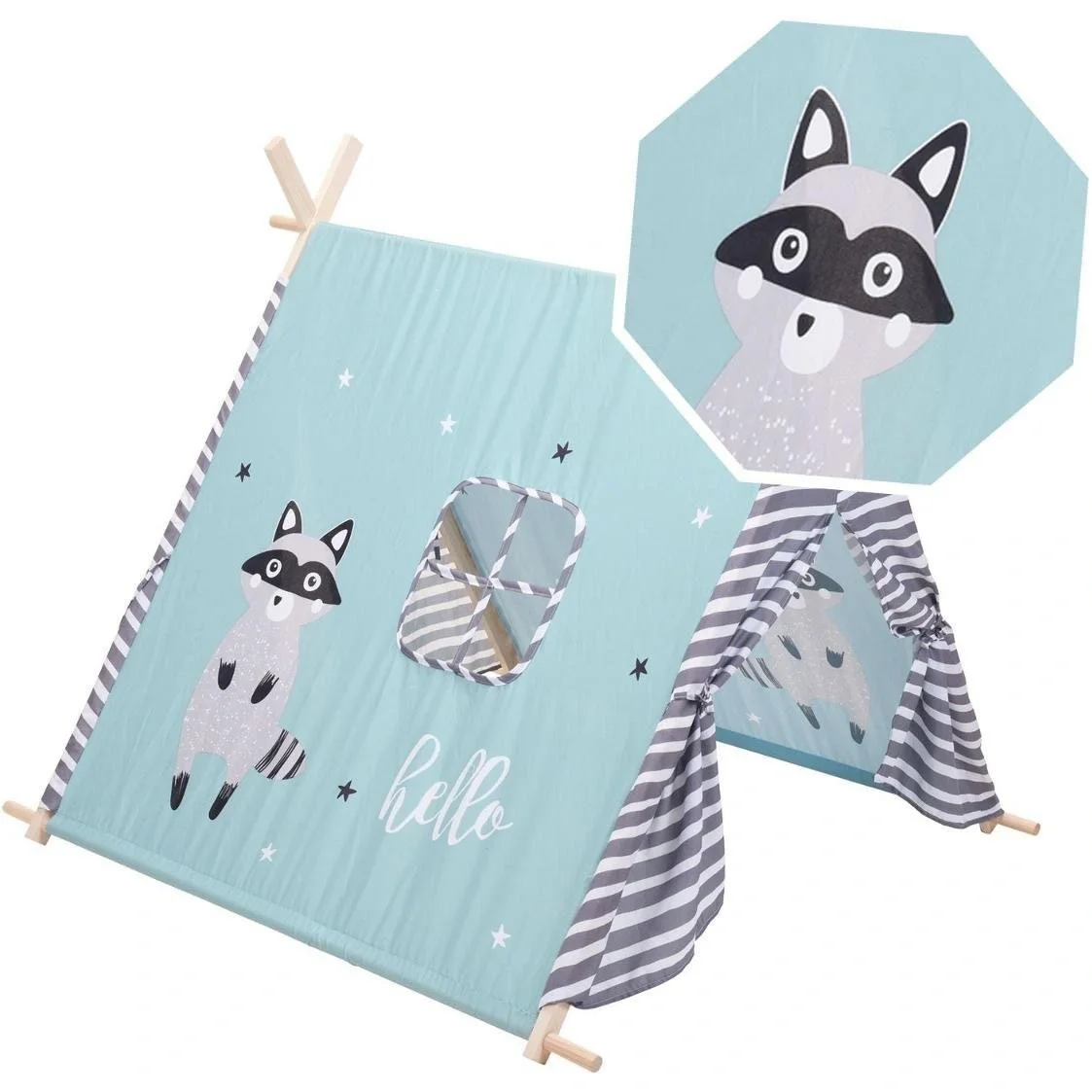 KidCollection Tipi-Zelt - 106 x 101 x 101 cm - Blau - 3