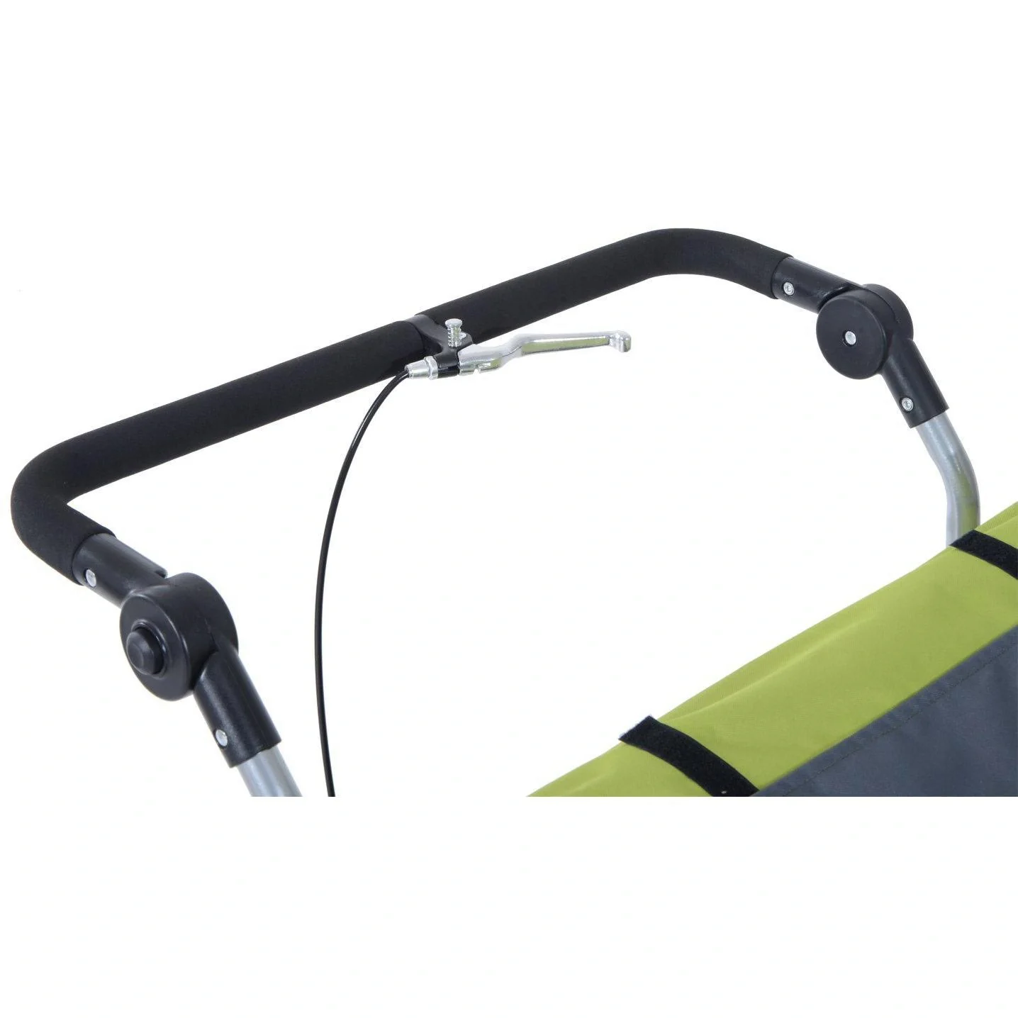 Hundeanhänger Jogger Fahrradanhänger Metall Grün - 7