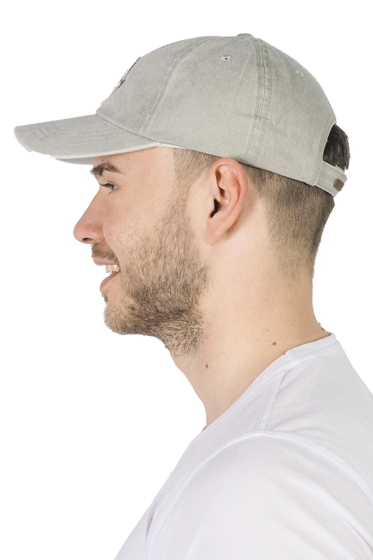 Kappe mit Stickerei, Farbe beige, Gr.57/58 - 1