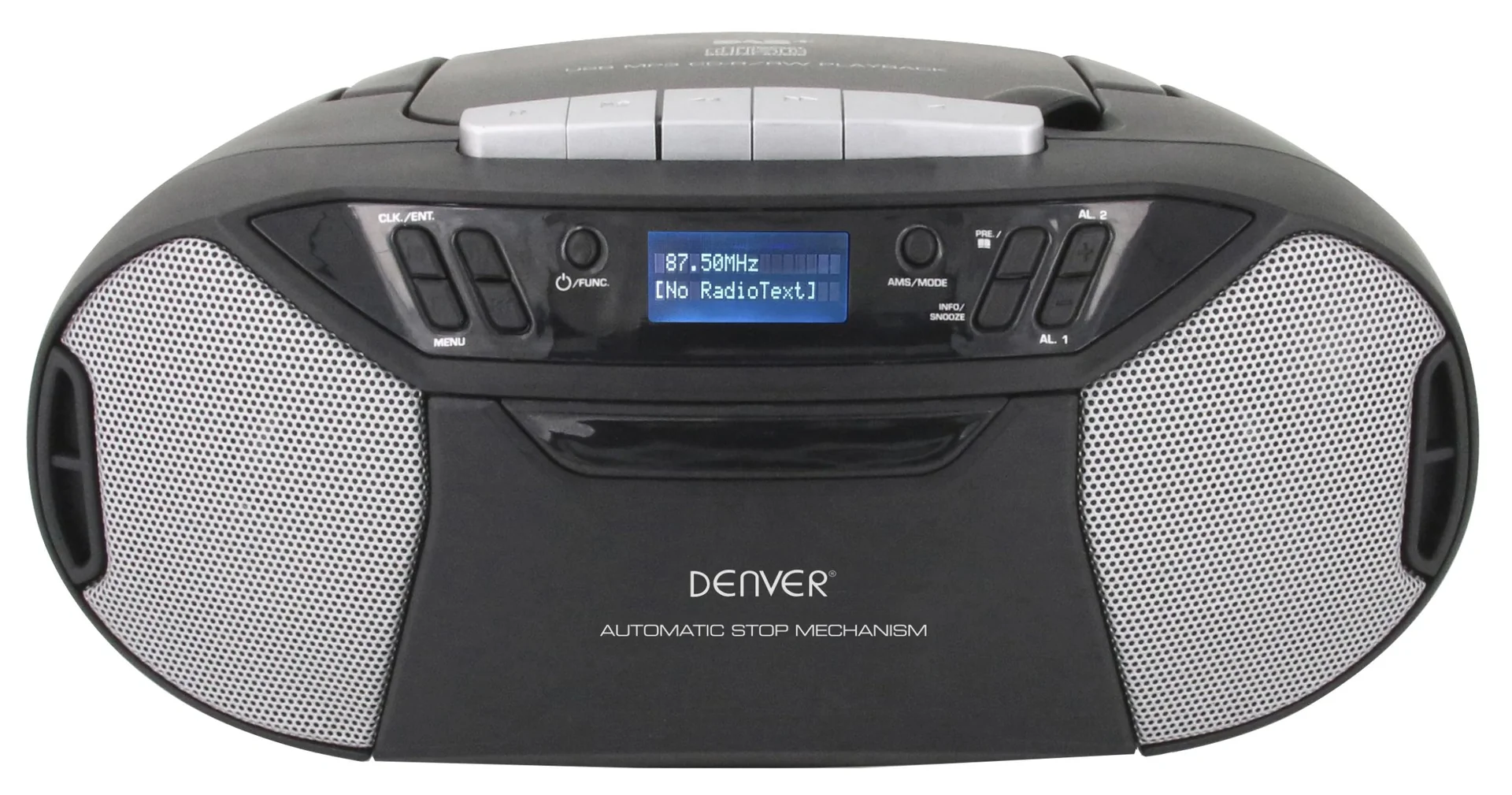Tragbarer CD-Player mit DAB+ und UKW Radio, Kassette - 1