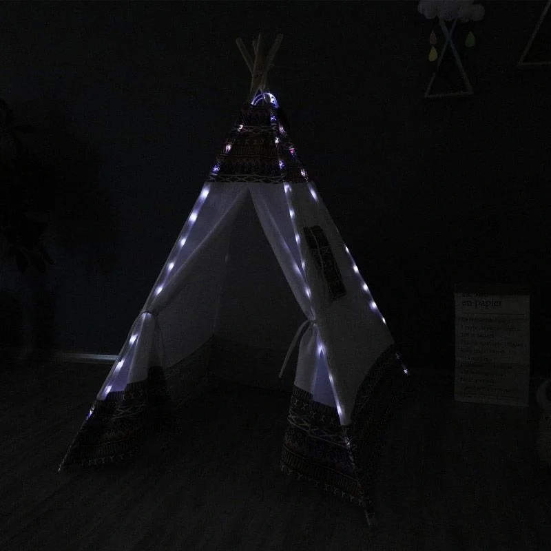 Tipi Zelt Farbe LED Multi / Weiß - 12