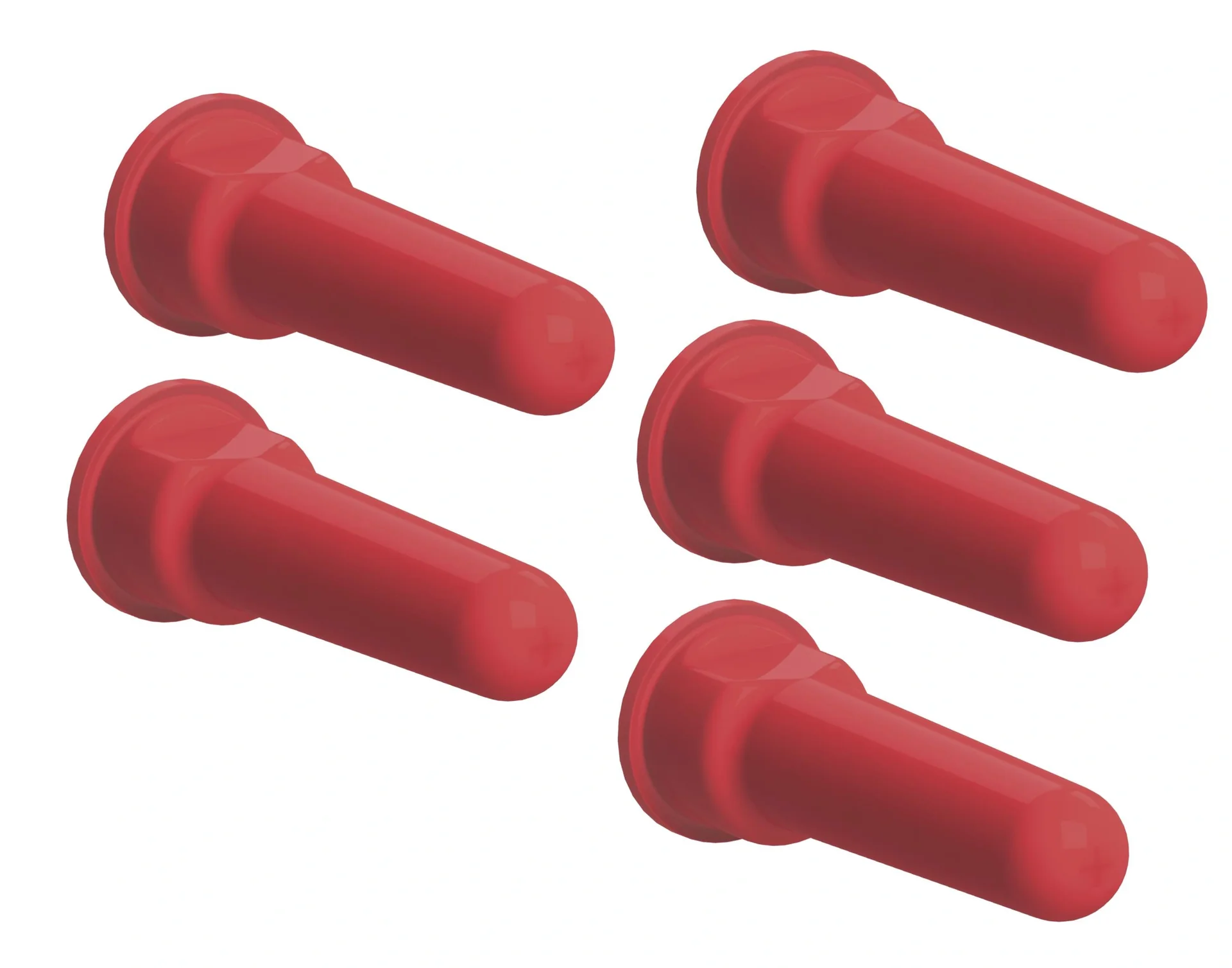 Supersauger für Tränkeeimer "FixClip", rot, 5er Pack - 2