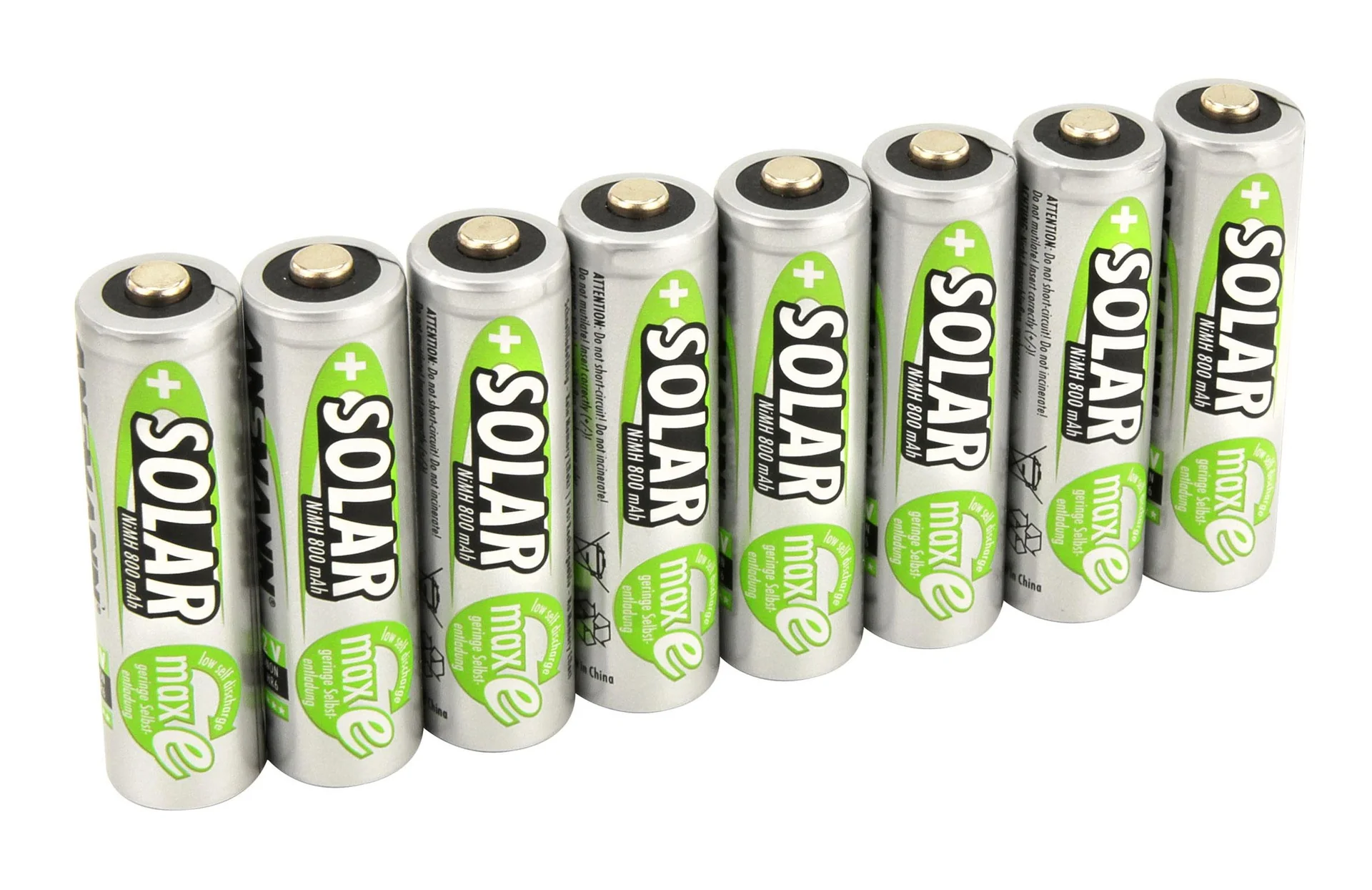 Solar NiMH Mignon (AA) Akku, 800 mAh - 8 Stück - 4