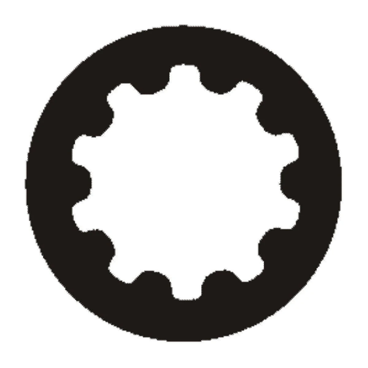 Maul- Ringschlüssel mit Spline-Ausführung SW 17 (10 St.)