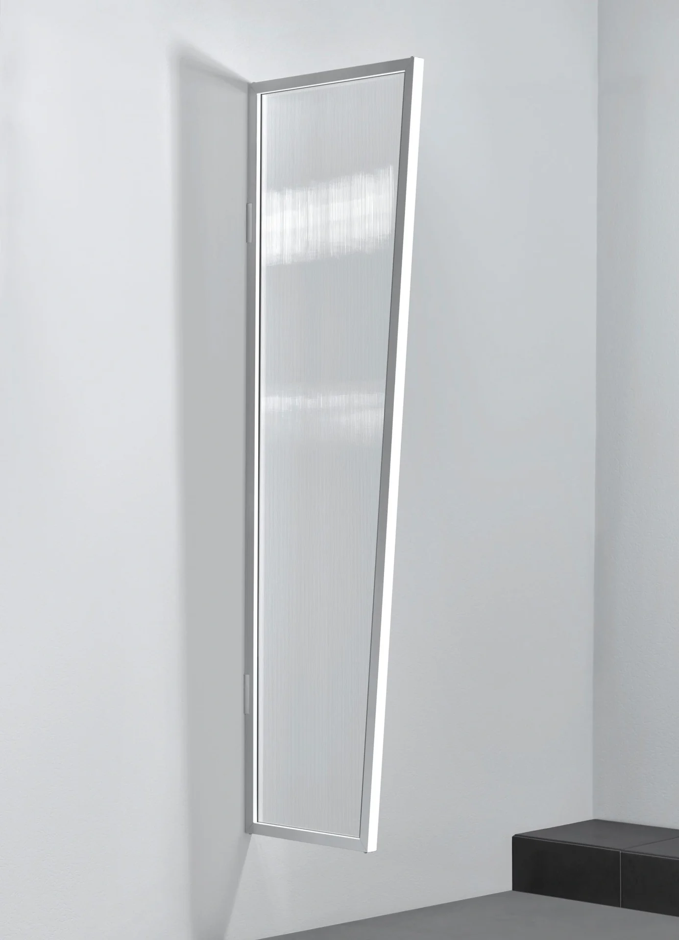 Seitenblende für B1 PC Klar, 2000 x 600 x 450 mm, Farbe weiß - 1