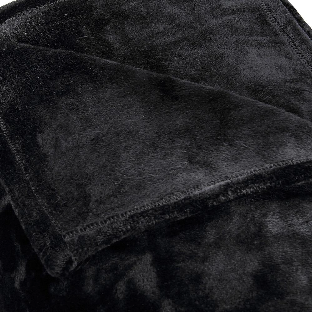 Mikrofaser-Decke 240x220cm - schwarz - 4
