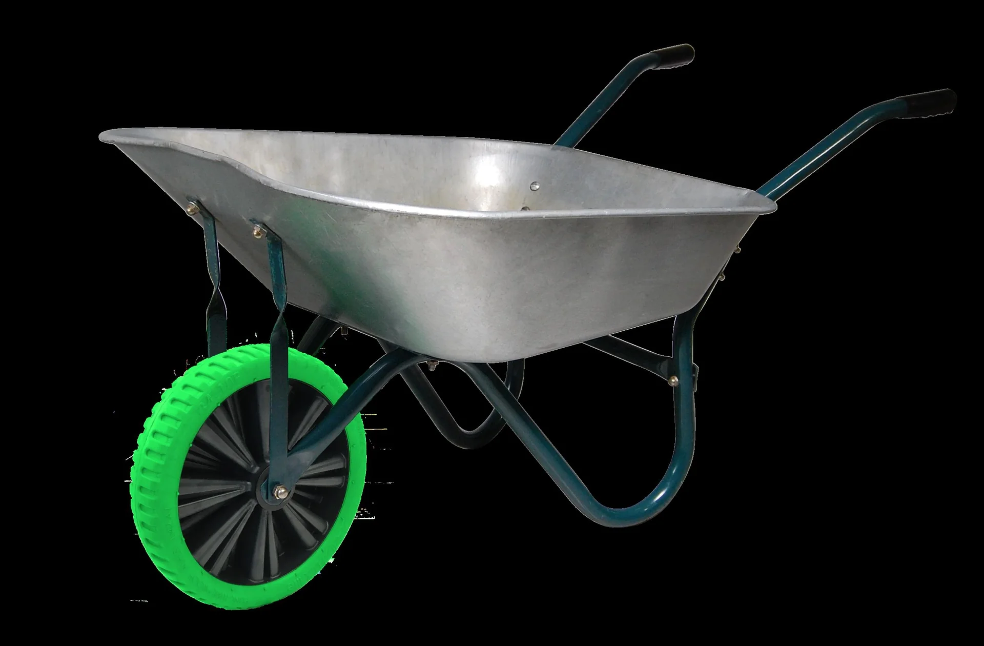 Schubkarrenrad PANNENSICHER - Ø Rad 332 mm, PU geschäumtes Rad, Gleitlager, Felge 75 mm, Achse 20 mm, Tragkraft 150 kg - 4