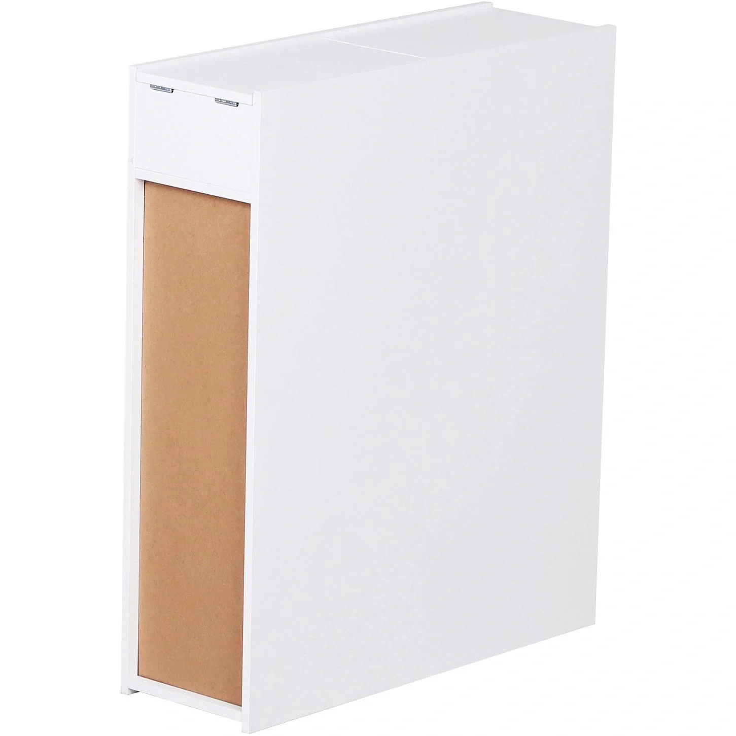 Badmöbel Badezimmerschrank Badschrank mit 2 Schubladen und 1 Ablagefach Holz Weiß 48 x 17 x 58 cm - 7