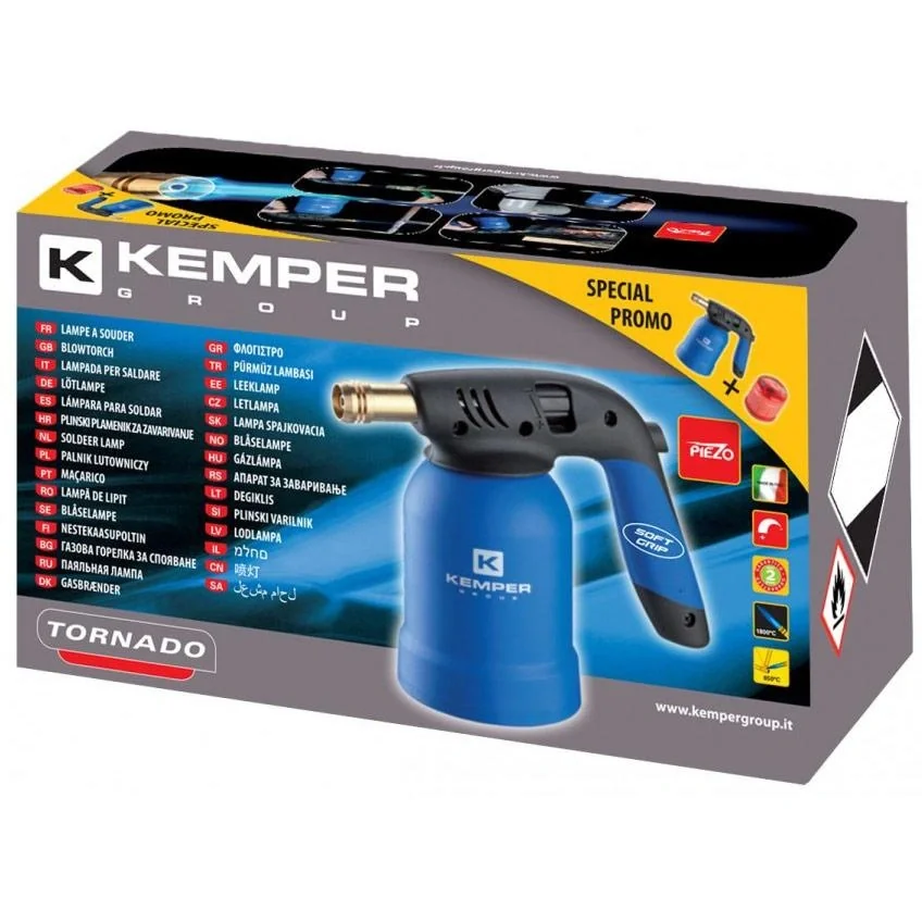 BBQ-Handgasbrenner mit Piezofeuerzeug inkl. Gaskanister - 5