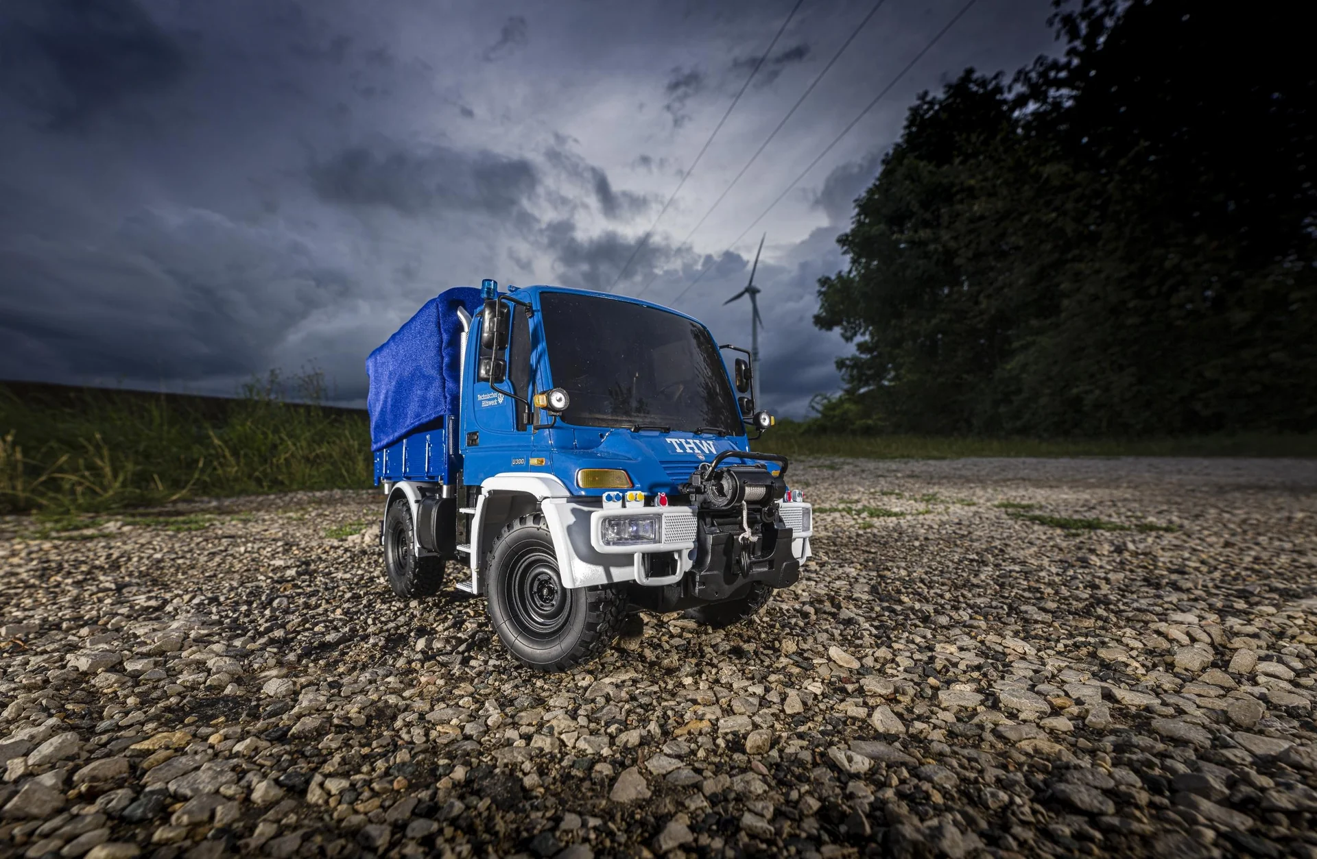 Fahrzeug MB Unimog U300 THW 2.4 GHz 100 % RTR 1:12 - 3