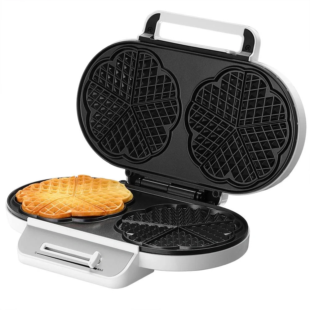 Waffeleisen - 1200 W - Herzform - 8