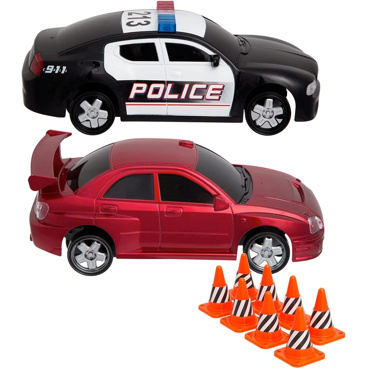 Sharper Image RC Rennset Polizei und Rennwagen 2 Spieler mit Spielfiguren - 10