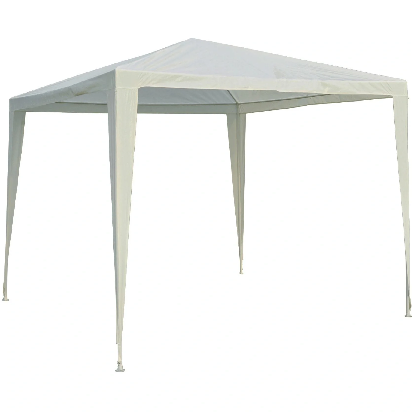 Gartenpavillon Partyzelt Gartenzelt Festzelt Klicksystem 90 g/m² PE-Plane Stahl Weiß 2,7 x 2,7 m - 8