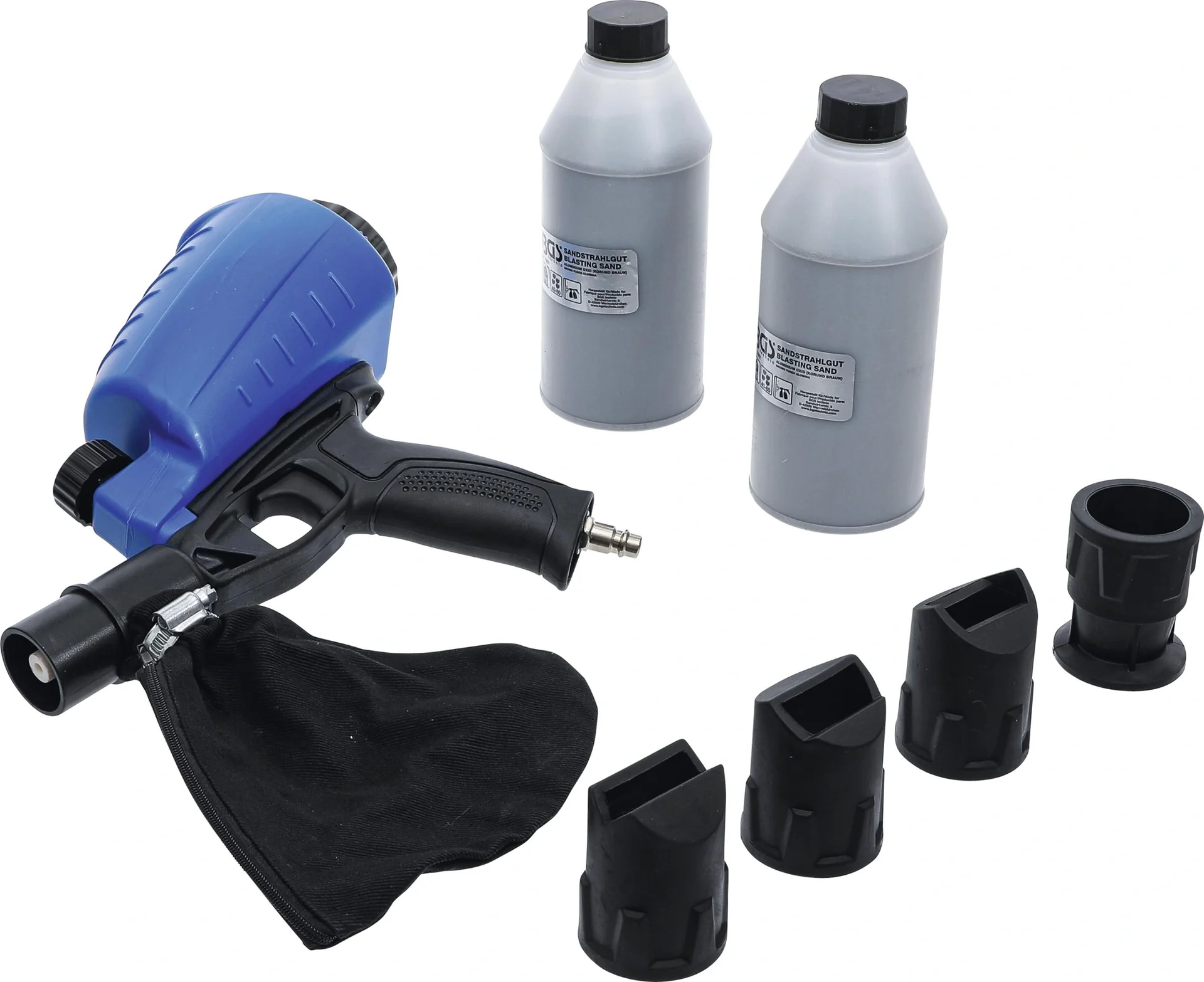 Druckluft Sandstrahlpistole inklusive Zubehör 3-teilig - 3