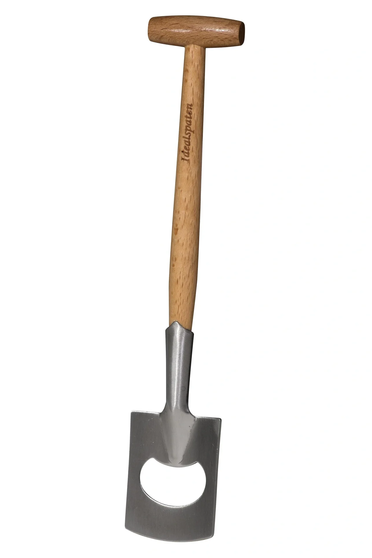 Spaten Freizeitspaten, Flaschenöffner, Holzgriff mit T-Stück - 1