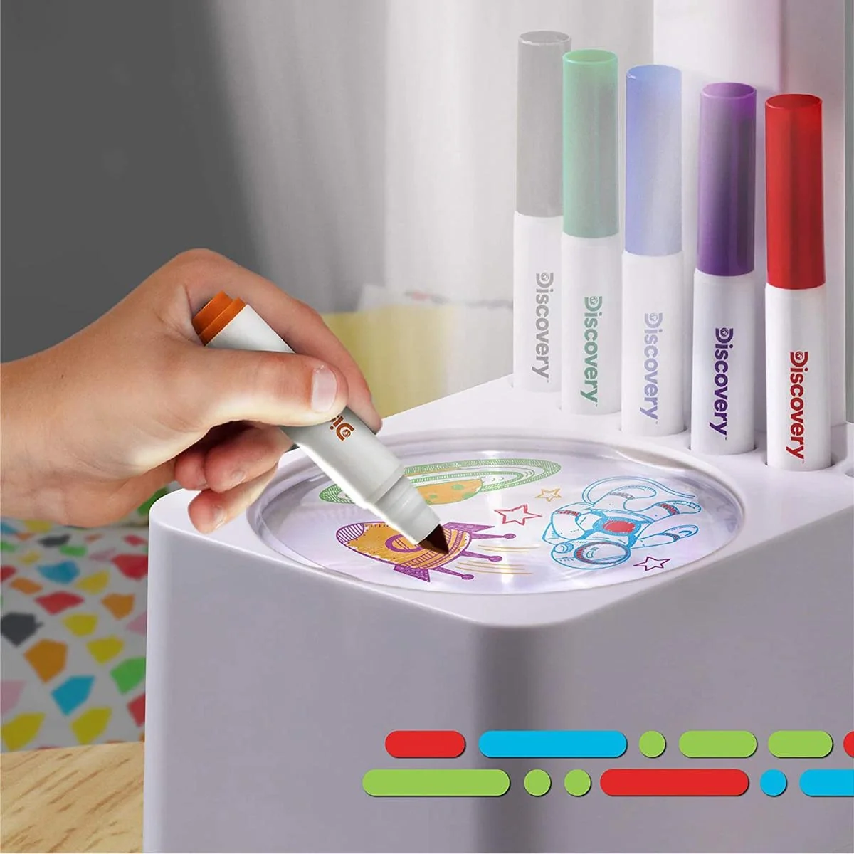 Discovery Kids Projektor Projiziere deine selbstgemachten Zeichnungen an die Wand oder die Decke - 8