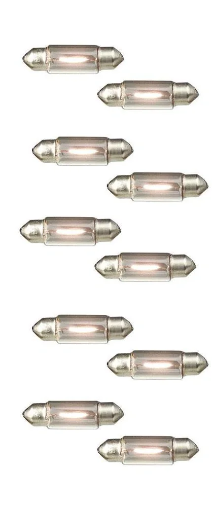 Schlusslicht und Kennzeichen Birnen, 10 Stück - Sofittenlampen - 1