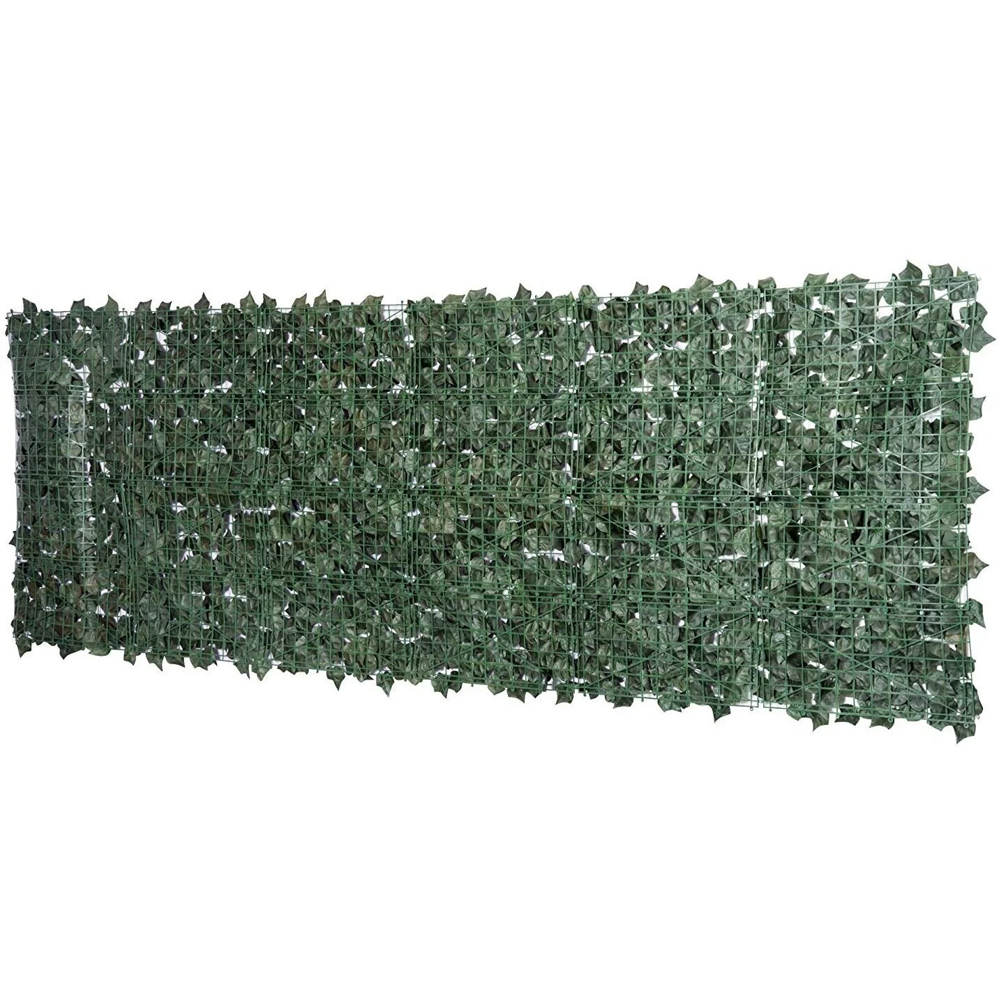 Sichtschutz Künstliche Hecke Wanddekoration 1x3m Dunkelgrün - 4