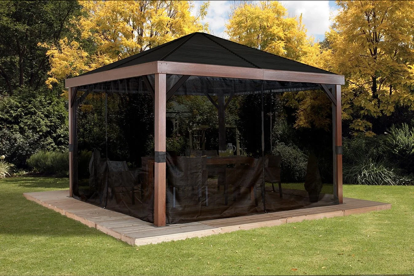 Pavillon Valencia 12 x 12 Holz-Edition - 8