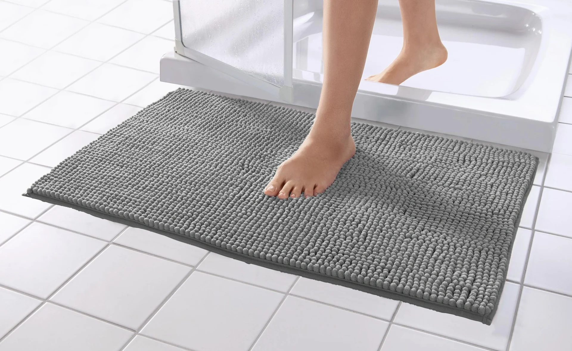 Badematte Super-Soft, grau - 3