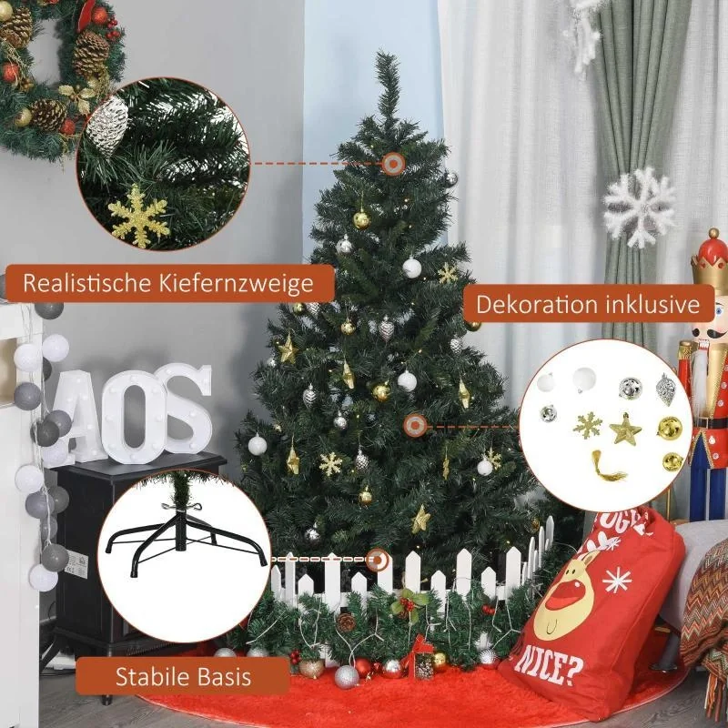 Künstlicher Weihnachtsbaum mit 120 LEDs grün - 10