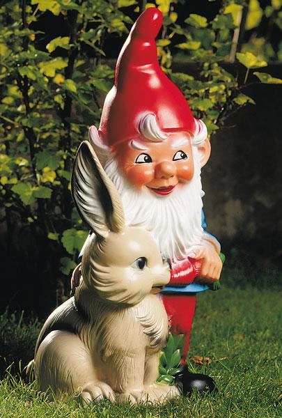 Zwerg mit Hase 30 cm - 1