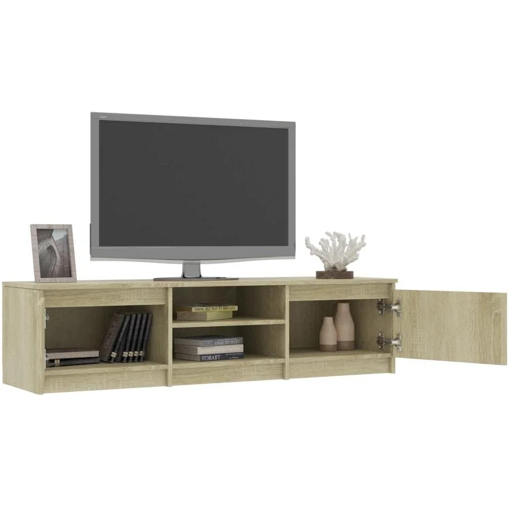 TV-Schrank 140x40x35,5 cm Spanplatte Sonoma Eiche - 6