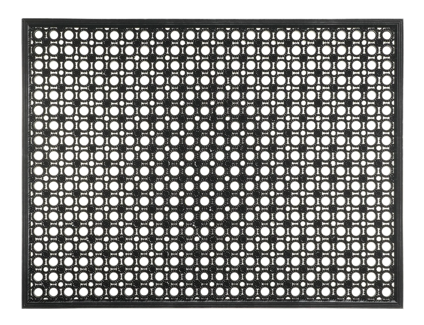 Fußmatte Lizzy schwarz 48 x 62 cm mit Vinylborsten - 1