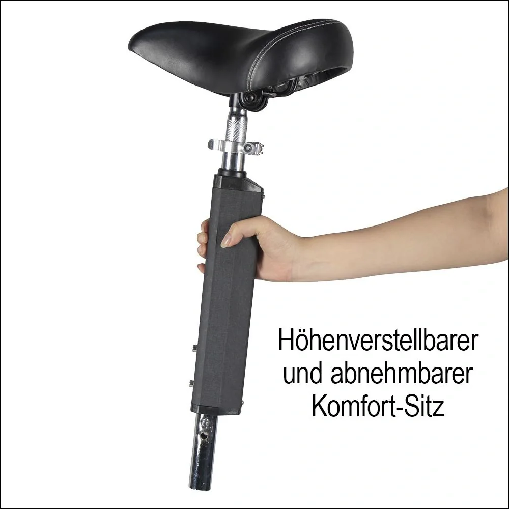 Forca E-Roller "Camper" Safety Plus 20 km/h inkl. Einkaufskorb, Blinkanlage, Gepäck-Case und Lithium-Akku schwarz - 9