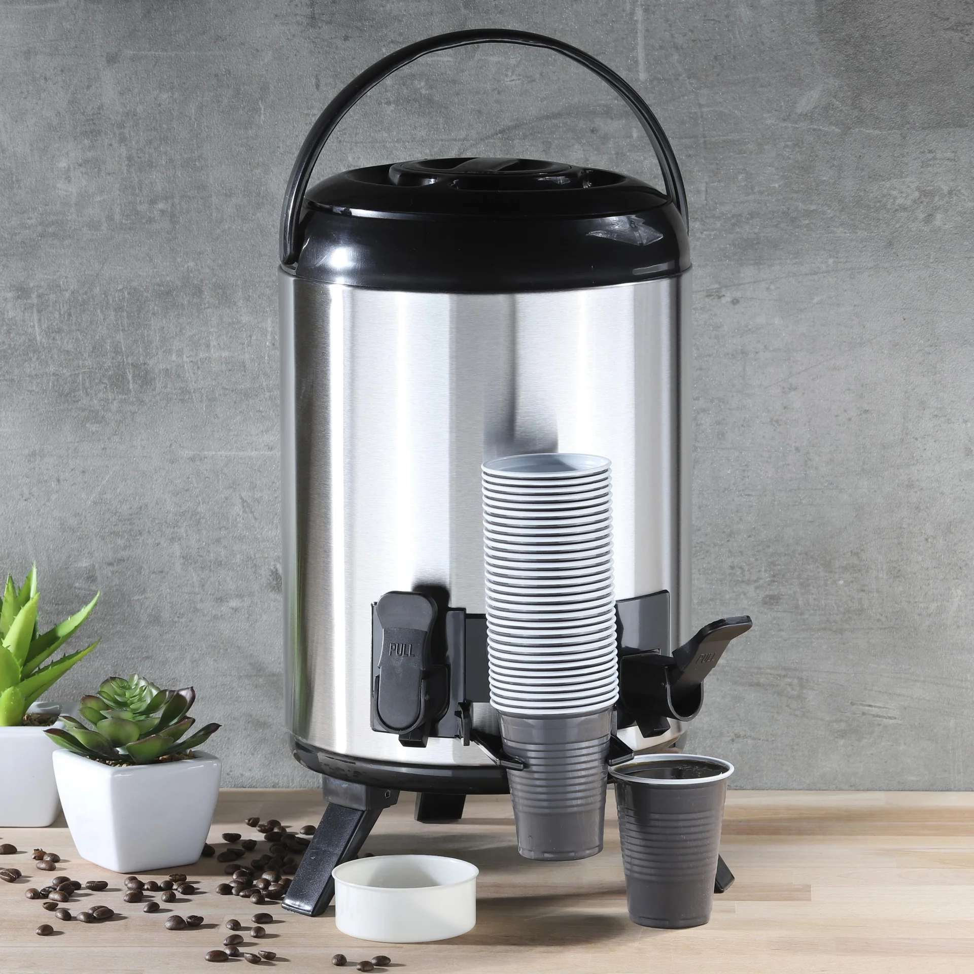 Warmhalte-Topf mit 2 Zapfhähnen, 9L - 2