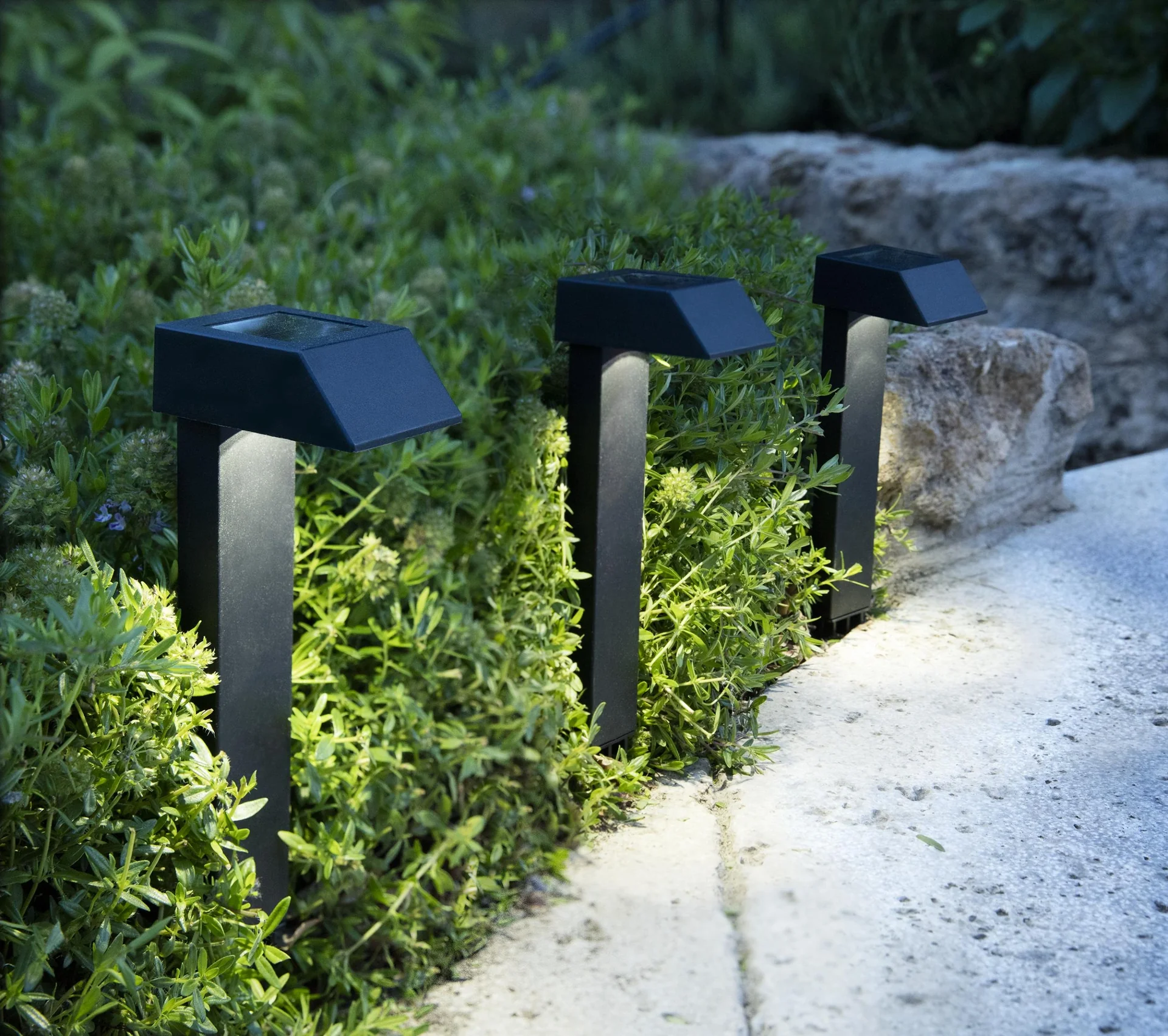 Solar Wegeleuchten, 3er-Set - 4