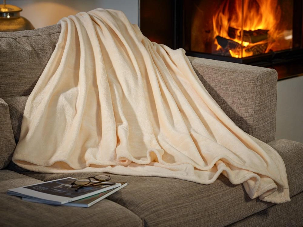 XXL-Decke - Tagesdecke 280 x 210 cm - beige - 2