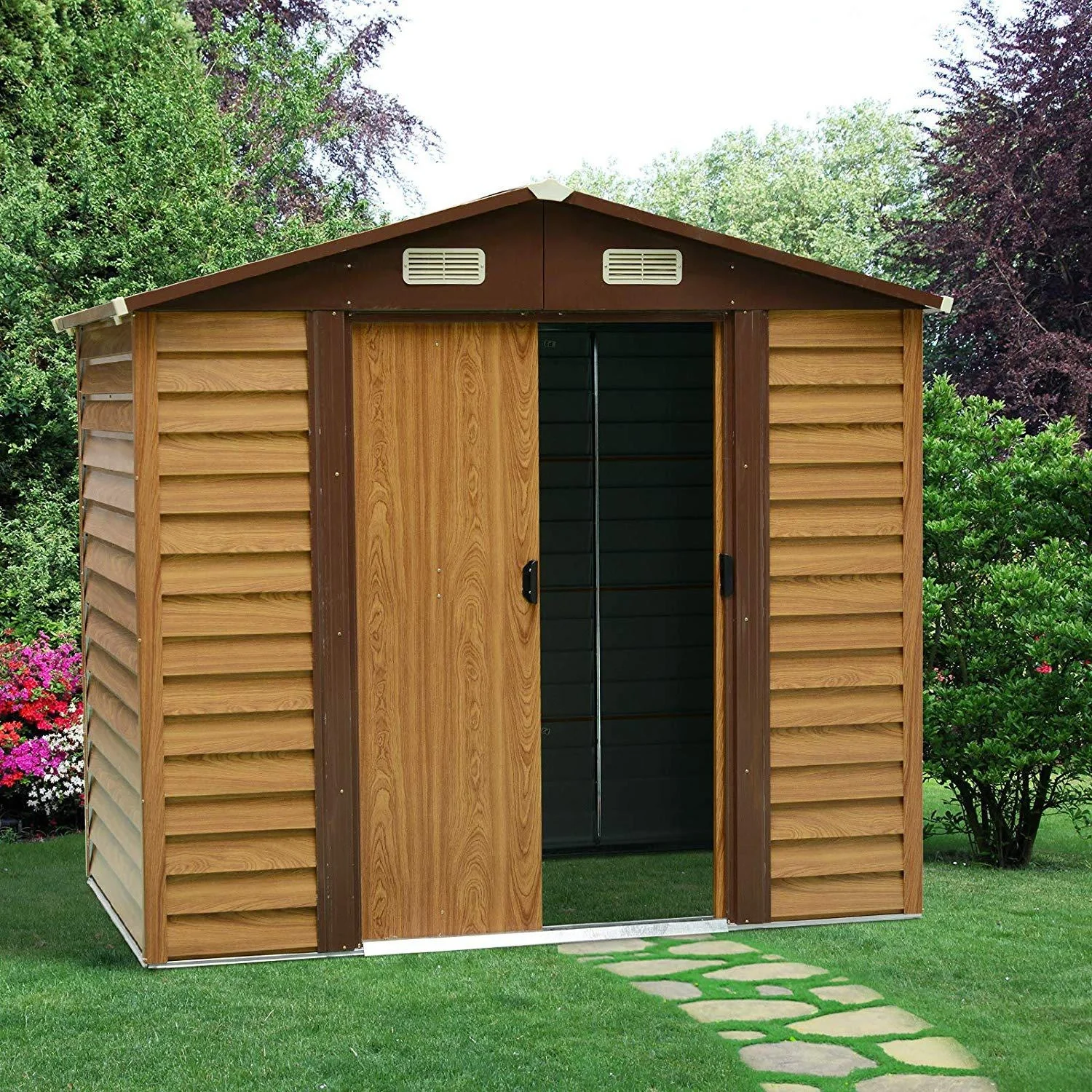 Geräteschuppen in Holzmaserungsimitat - 6