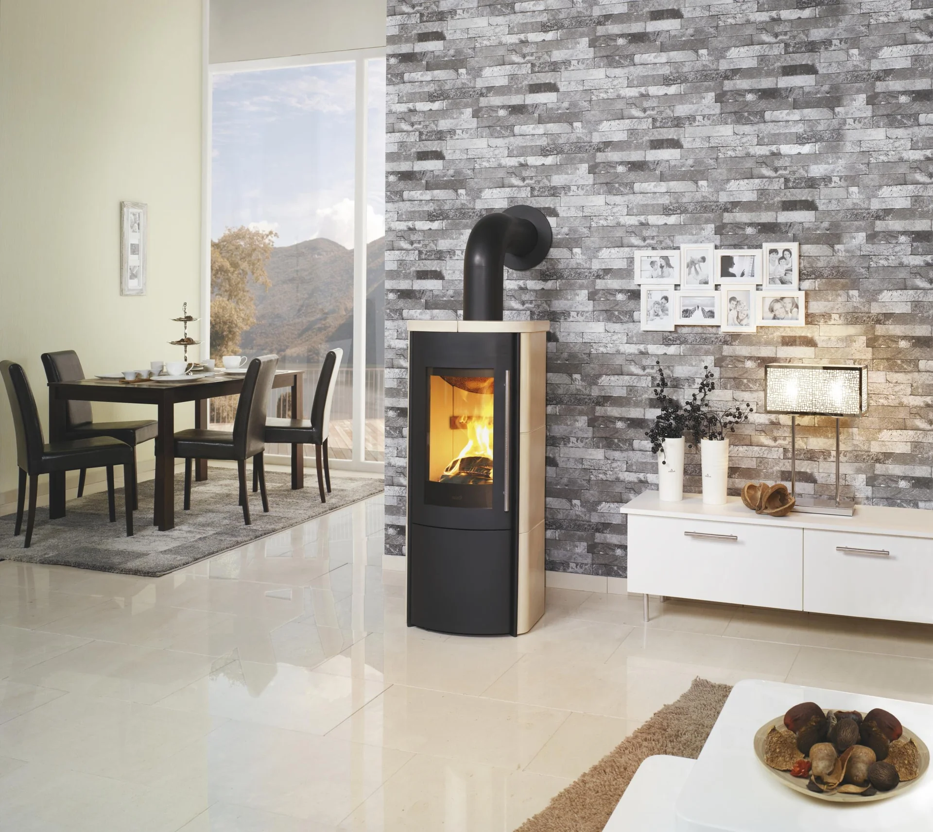 Kaminofen - Lova ECOplus RUA 6 kW - Naturstein - 7