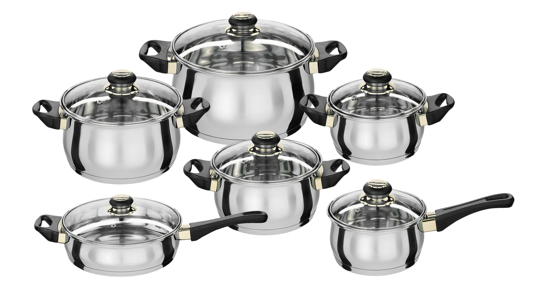 Kochtopfset 12-tlg Gold-Line - 2