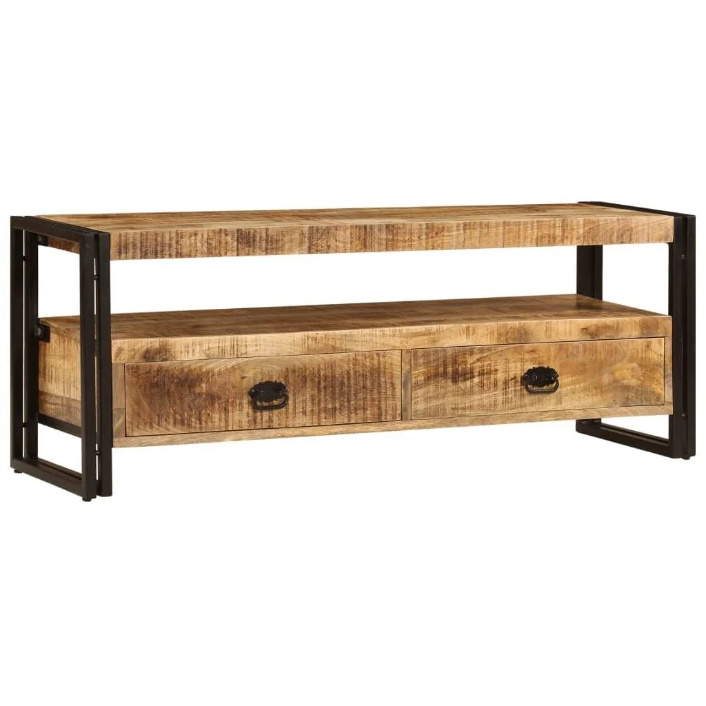Tv-Schrank 120x35x45 cm massiv Mangoholz - 1