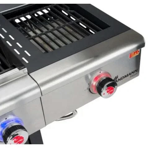 Triton maxX PTS 3.1 Gasgrill im Wohnmobil - LED-beleuchtete Bedienknöpfe - Geeignet für 12 Personen - 2