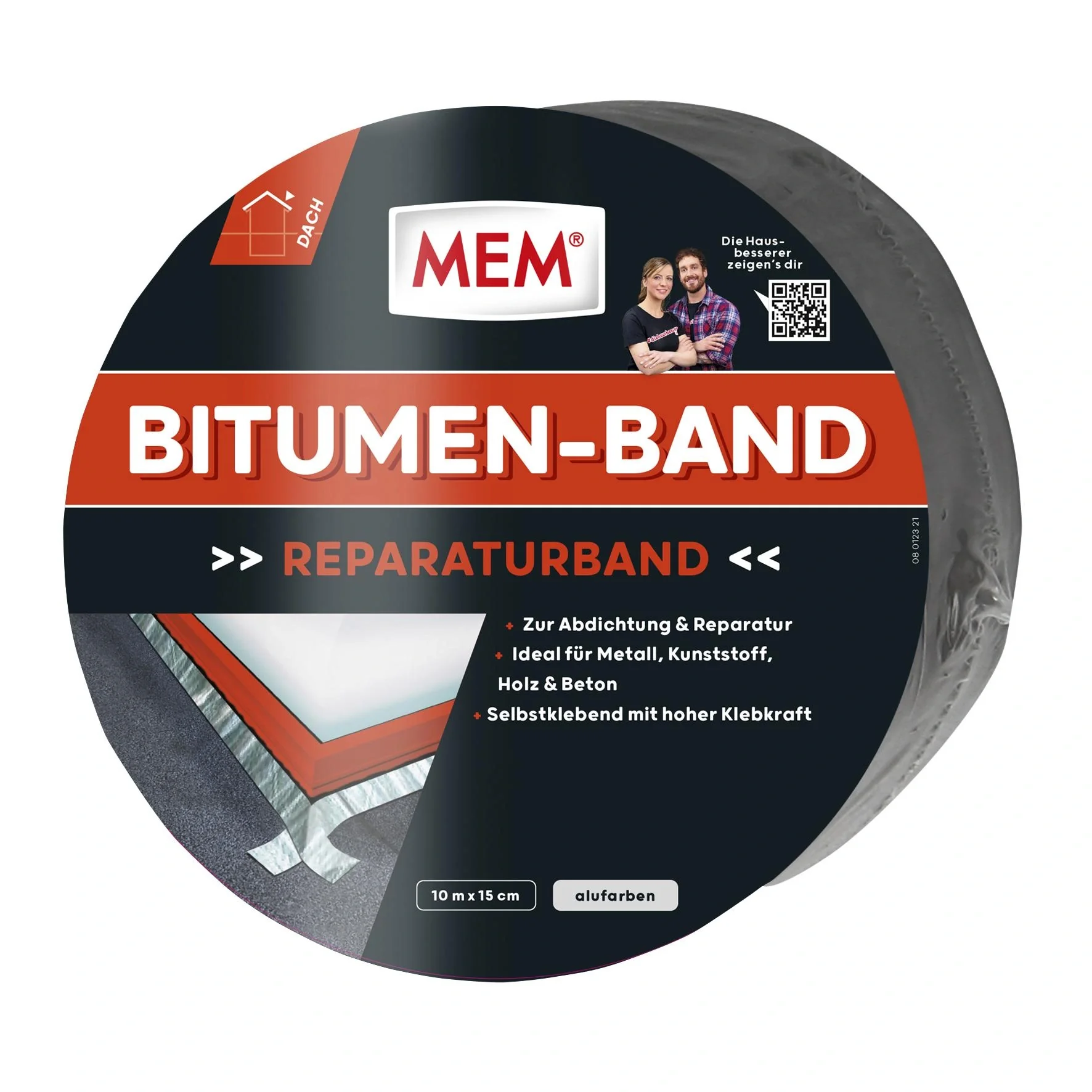 Dach Reparaturband 150 mm x 10 m, Alumfarben - 4