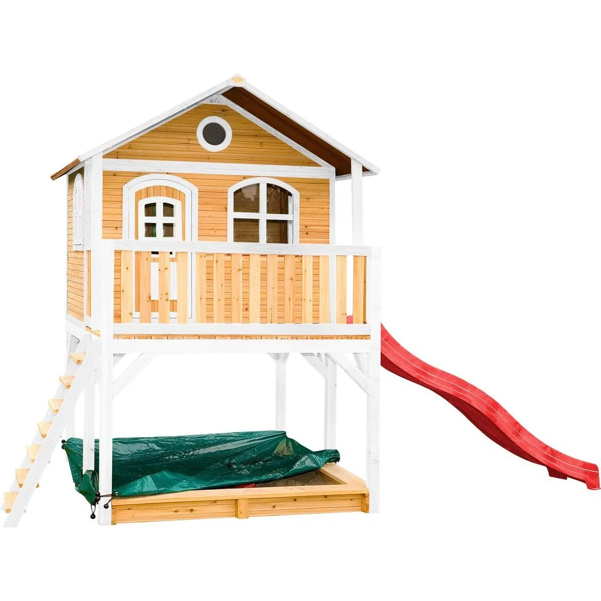 Marc Spielhaus Braun/weiß mit Rote Rutsche - 1