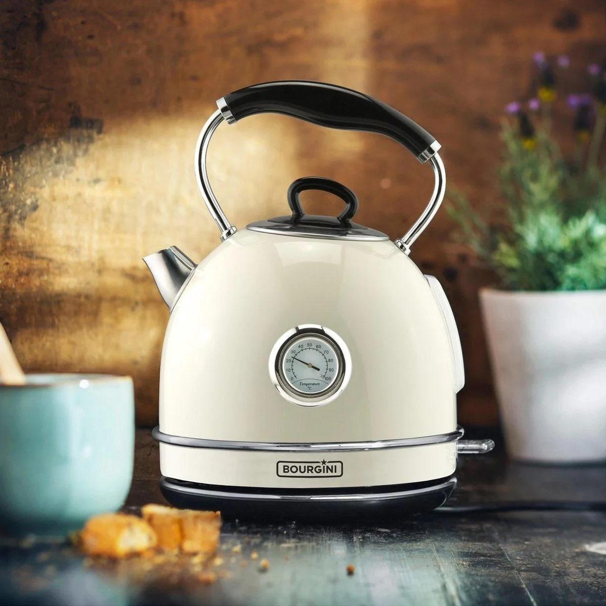 Retro-Thermowasserkocher Creme - Wasserkocher - nostalgisch - 4