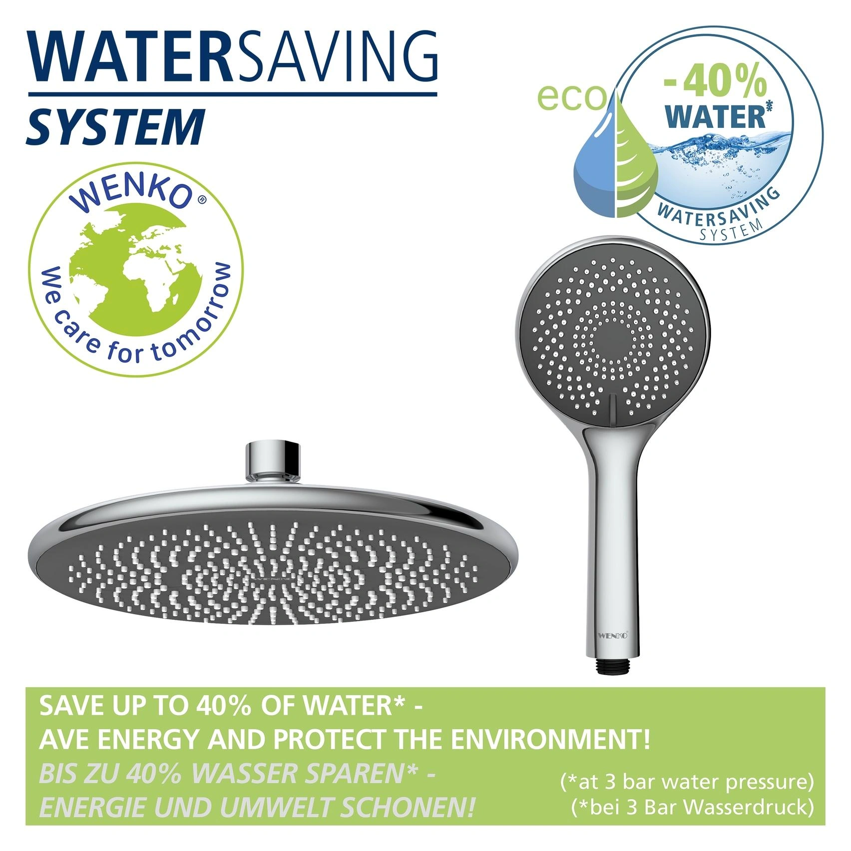Wasserspar-Duschsystem Watersaving Chrom - 11