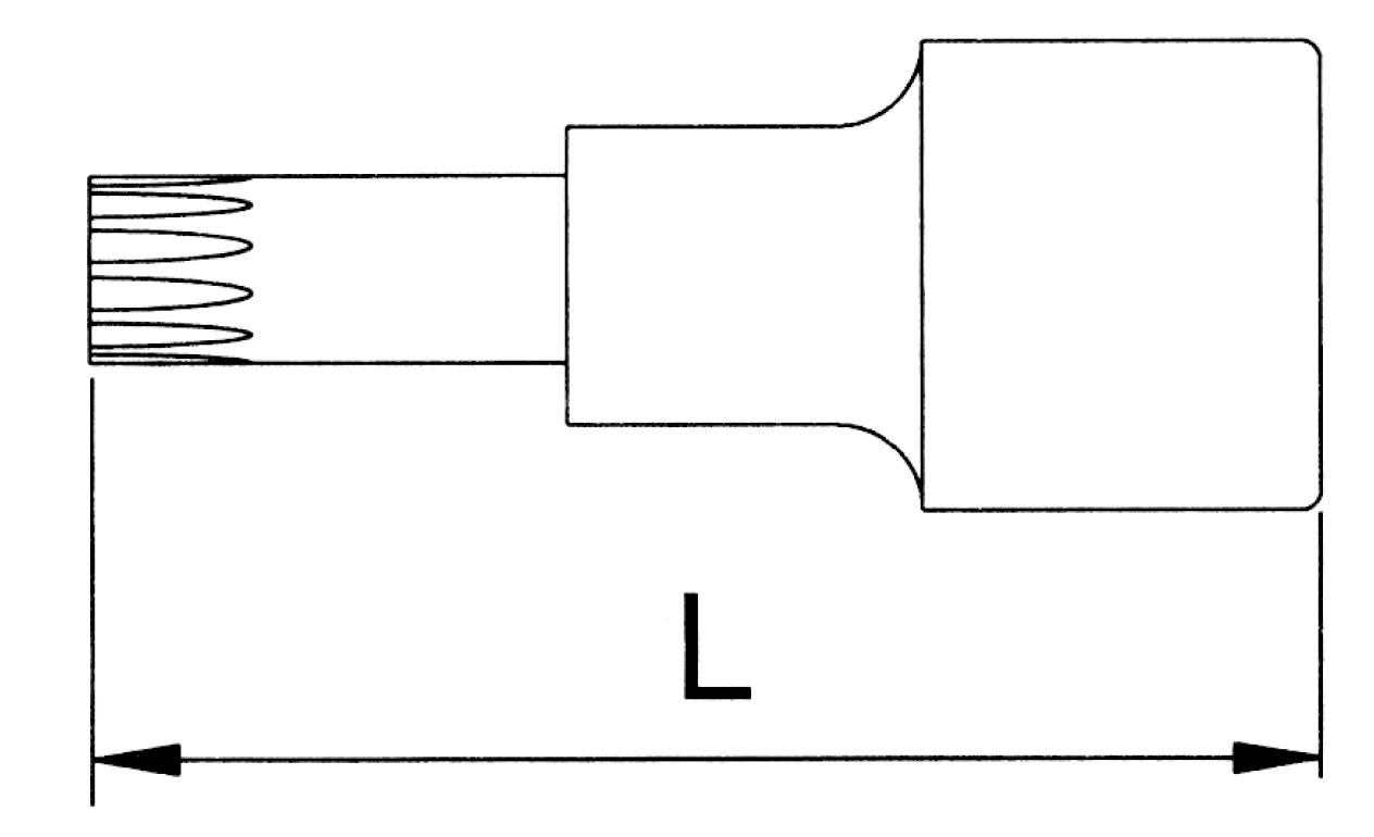 1/2" Spline-Nuss M14 CrV (S2) - kurze Ausführung - XZN -  (10 St.)#_3