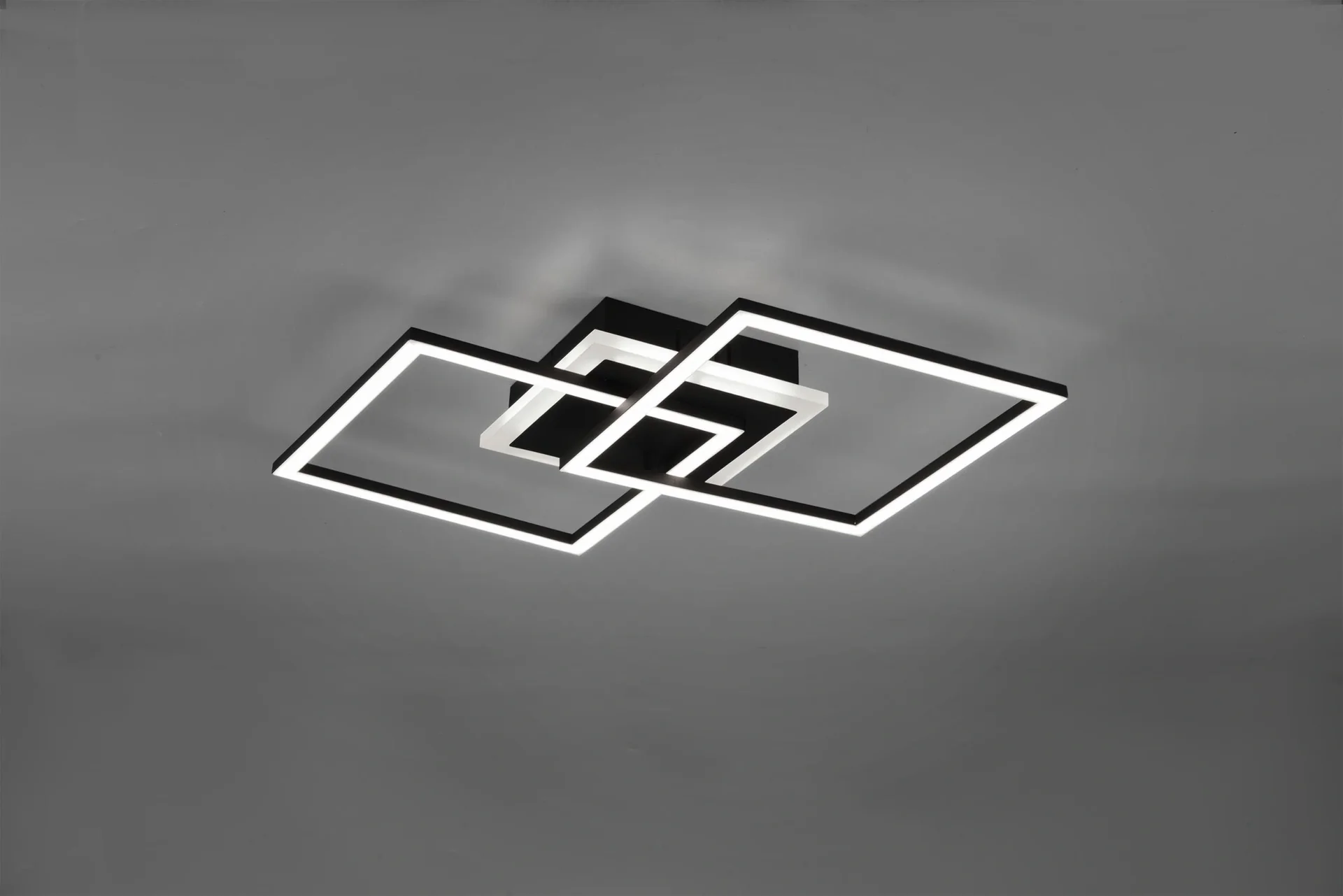 LED-Deckenleuchte VENIDA, 25 W, 3000K, 2600 lm, Switch-Dimmer, schwarz matt, Acryl weiß - 1