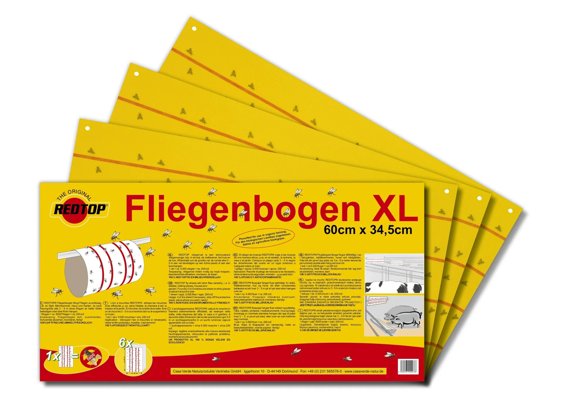 Fliegenblätter, 60 x 34,5 cm im 2er Set - 2